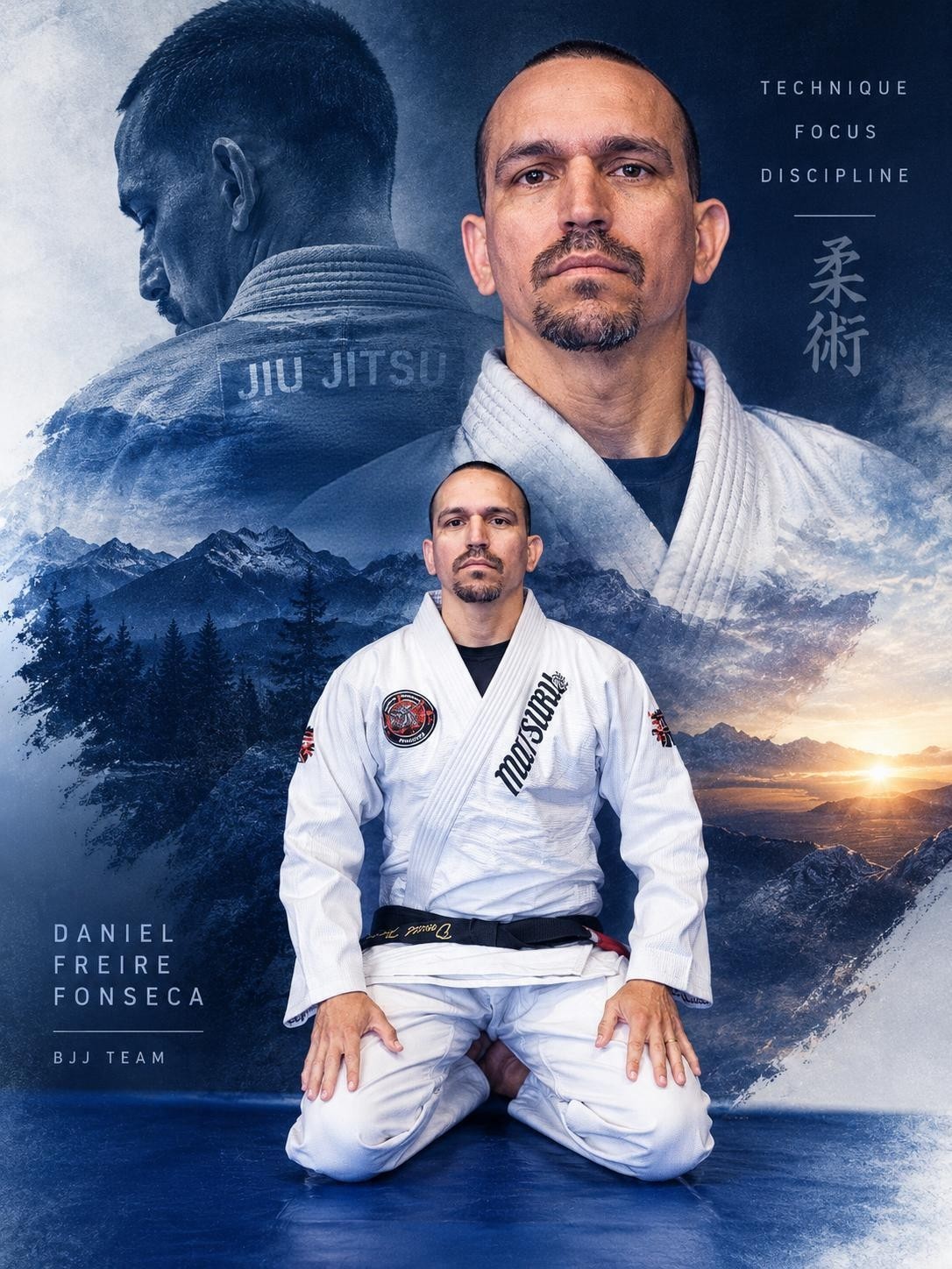 Professor Daniel Fonseca, BJJ black belt, teaching a private lesson